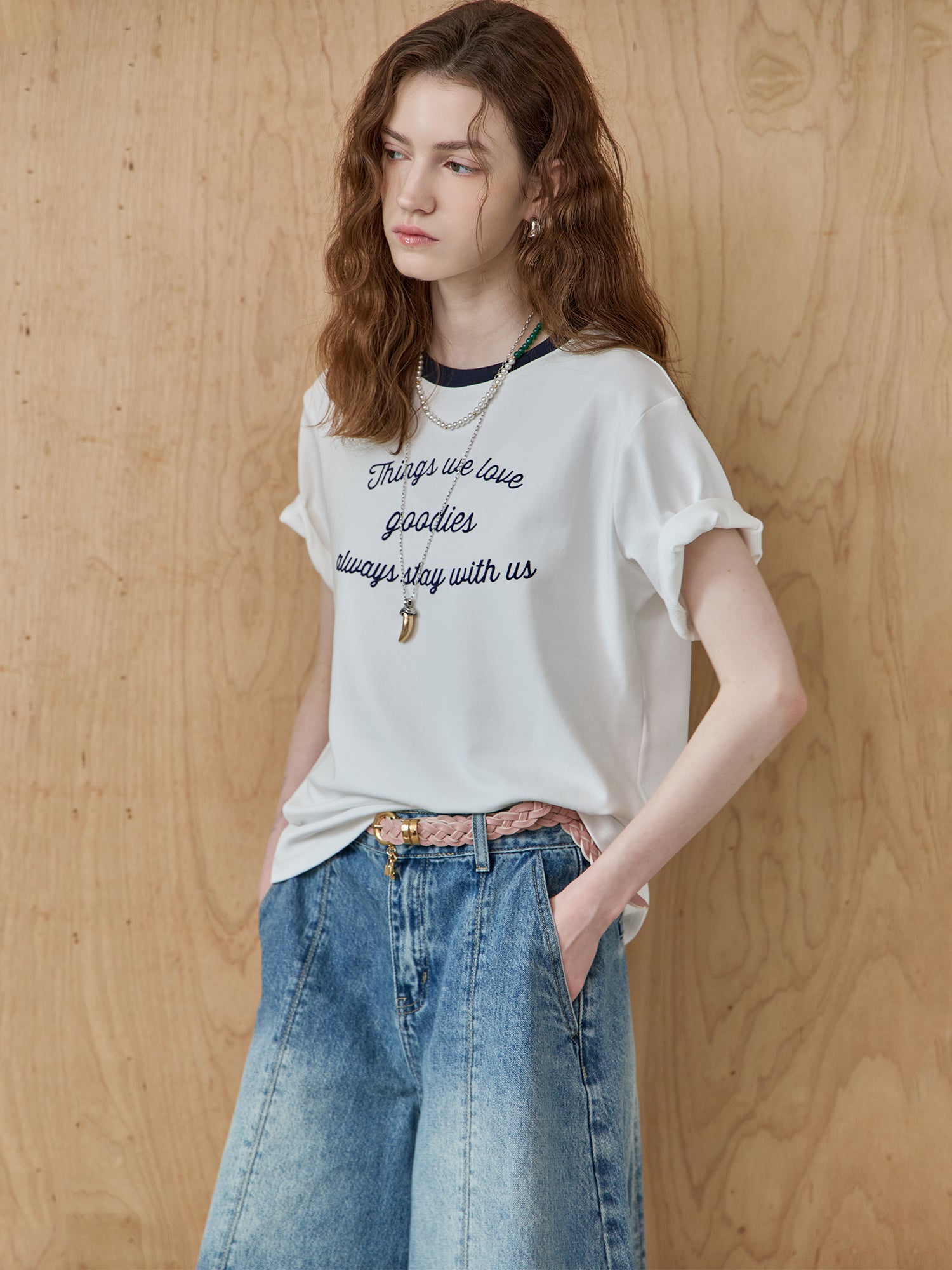 MAXZA COLOR BLOCK LETTERING T-SHIRT - image 1