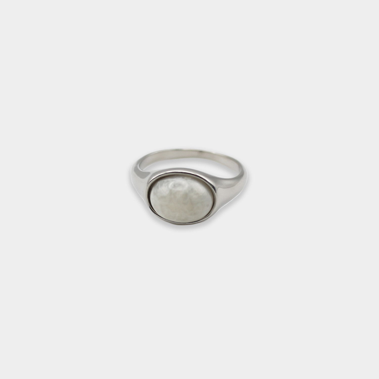 Milk Stone Oval Ring 1