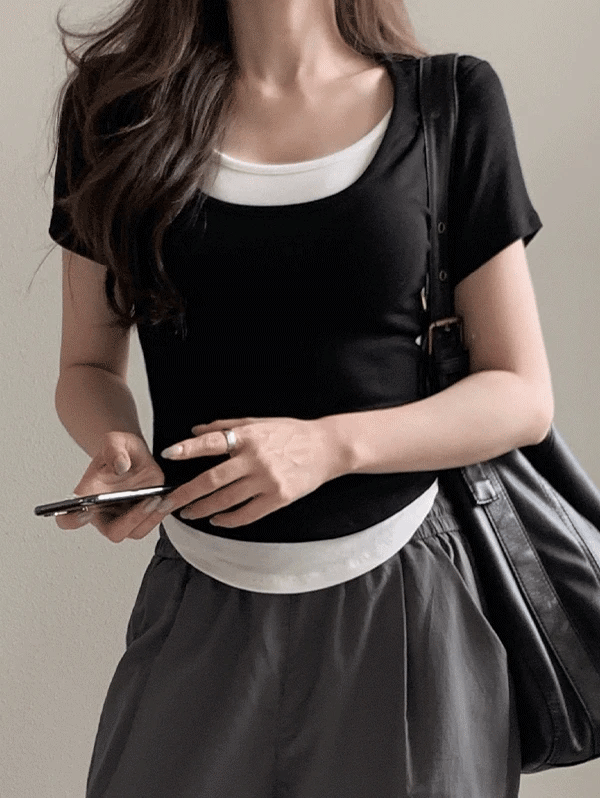ONE & ONE LAYERED TEE - 6 COLORS 1