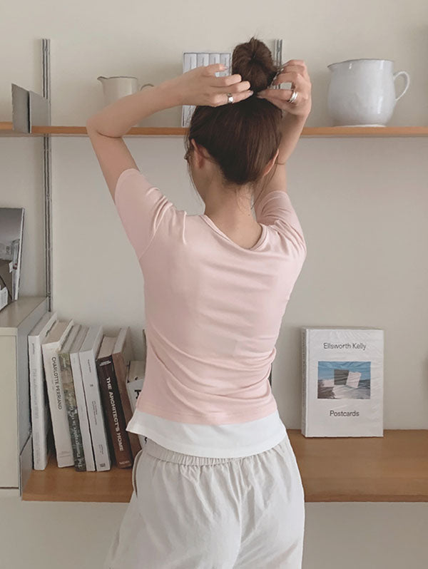 ONE & ONE LAYERED TEE - 6 COLORS 4