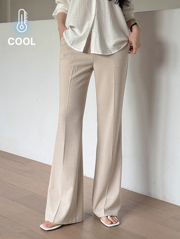 SEMI BOOTCUT CHARLAN SLACKS - 7 COLORS × 4 SIZES 3