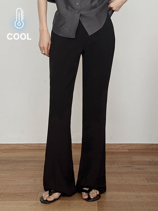 SEMI BOOTCUT CHARLAN SLACKS - 7 COLORS × 4 SIZES 5