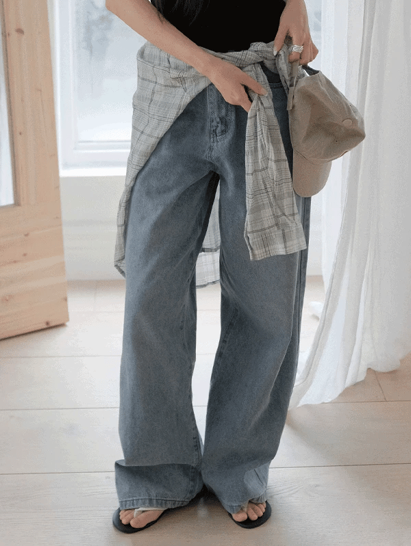 SOFT VINTAGE WASHING DENIM PANTS - 4 SIZES × 3 VER 1