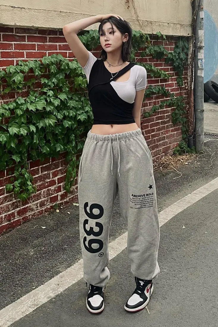 939 LOGO SWEAT PANTS (GRAY)