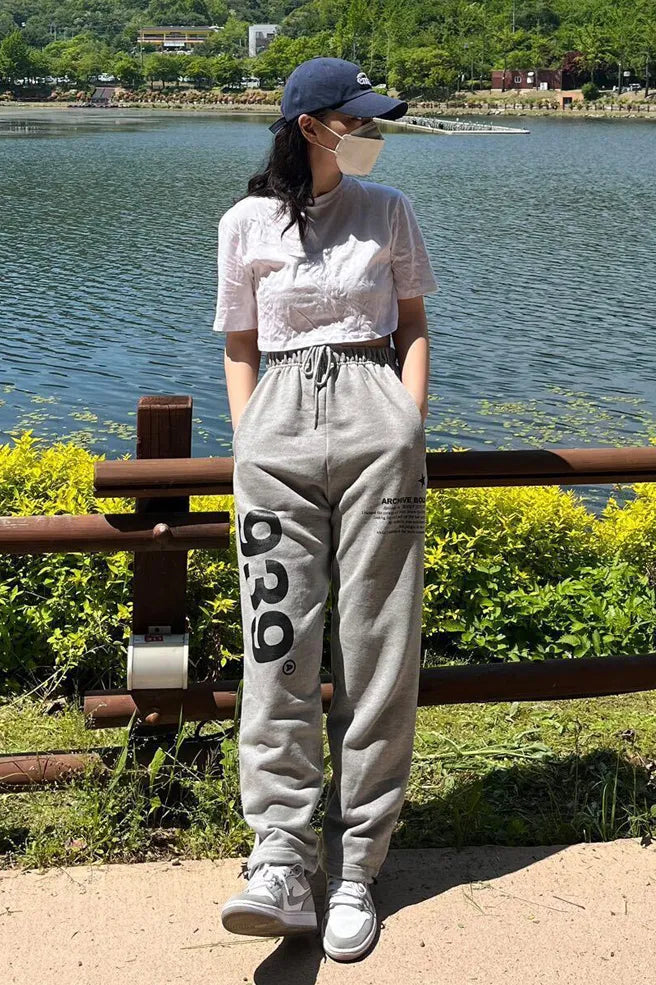 939 LOGO SWEAT PANTS (GRAY)