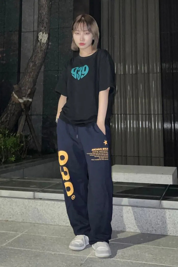 939 LOGO SWEAT PANTS (NAVY)
