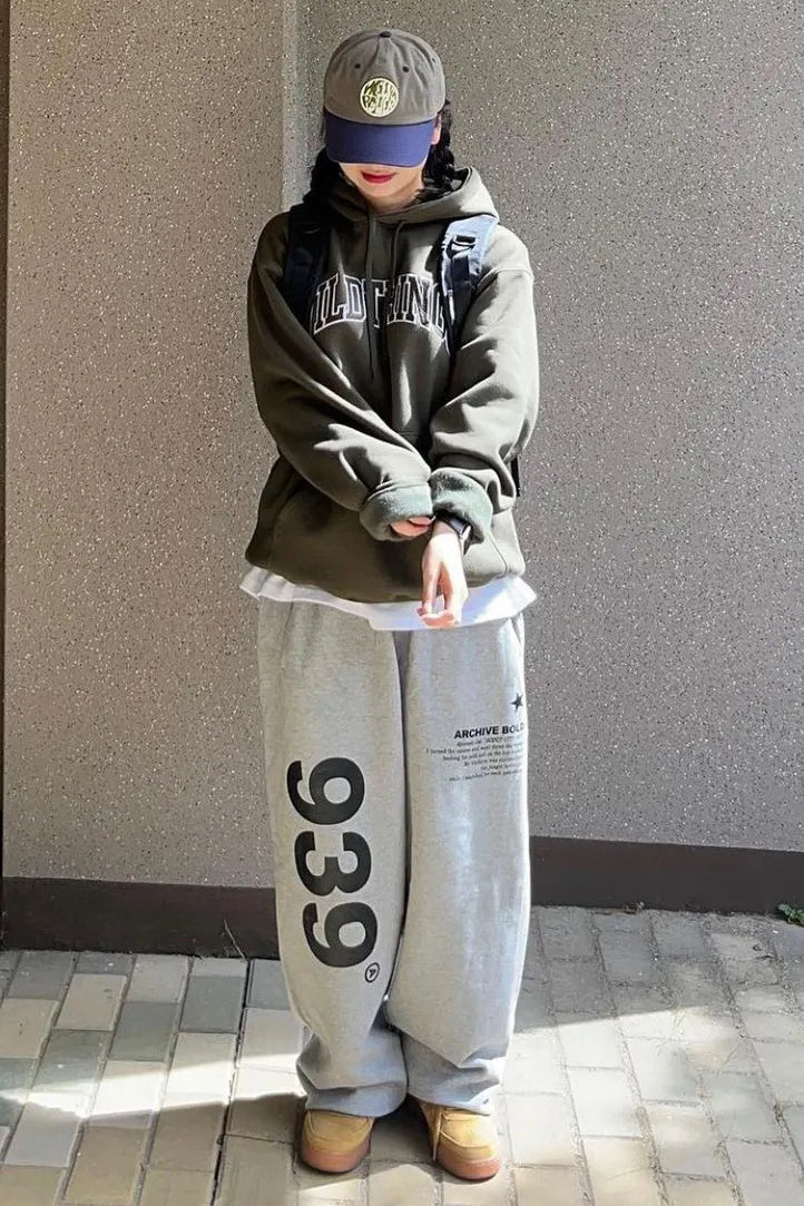 939 LOGO SWEAT PANTS (GRAY)
