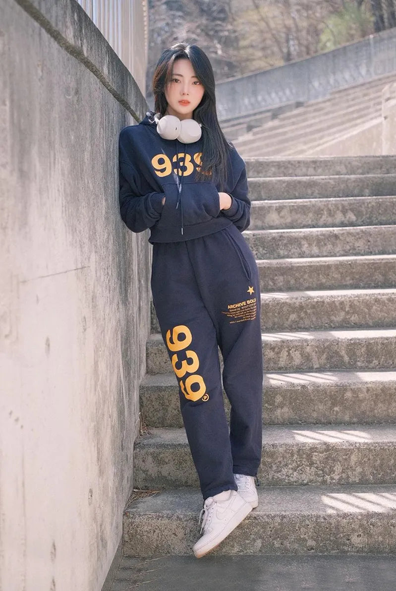 939 LOGO SWEAT PANTS (NAVY)