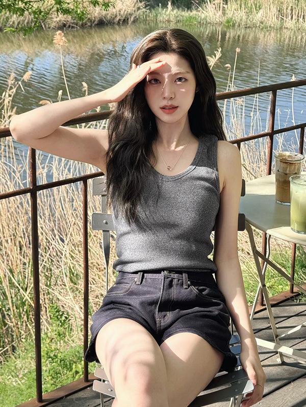 STRETCHY BASIC GOLJI SLEEVELESS - 4 COLORS 3