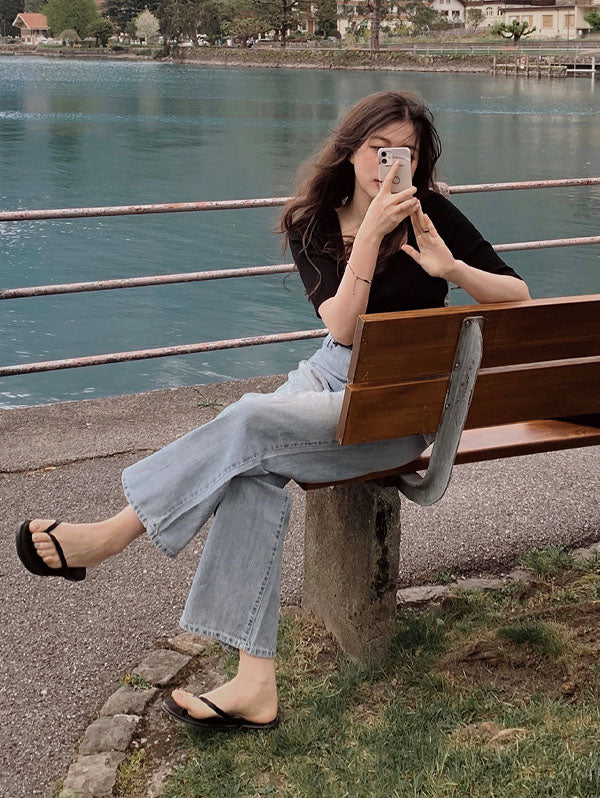 TODAY SUMMER LIGHT DENIM PANTS - 3 COLORS × 4 SIZES 2