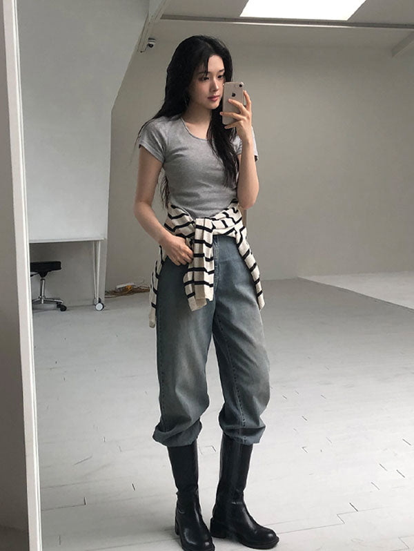 TODAY SUMMER LIGHT DENIM PANTS - 3 COLORS × 4 SIZES 11