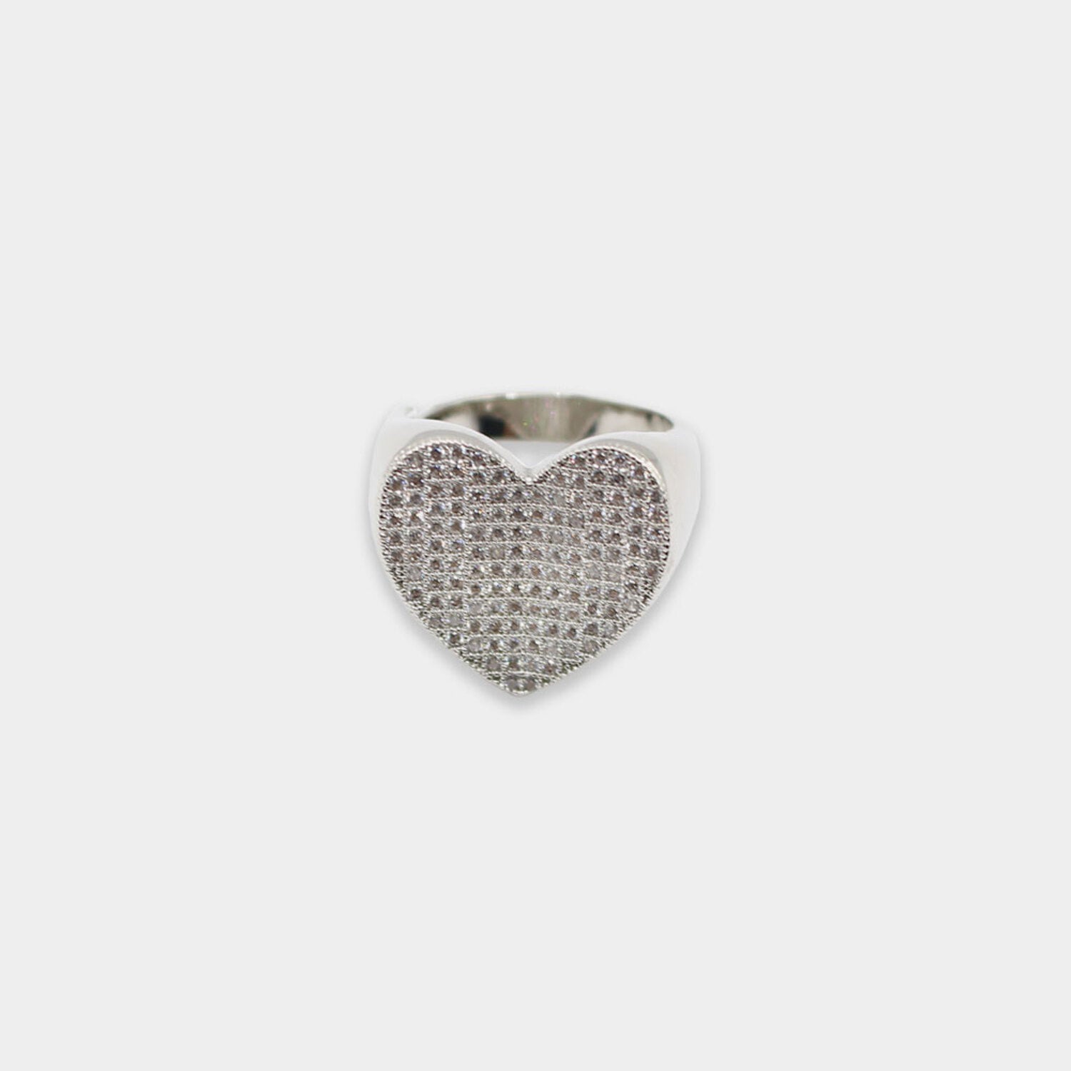 Velvet Crystal Heart Ring 1