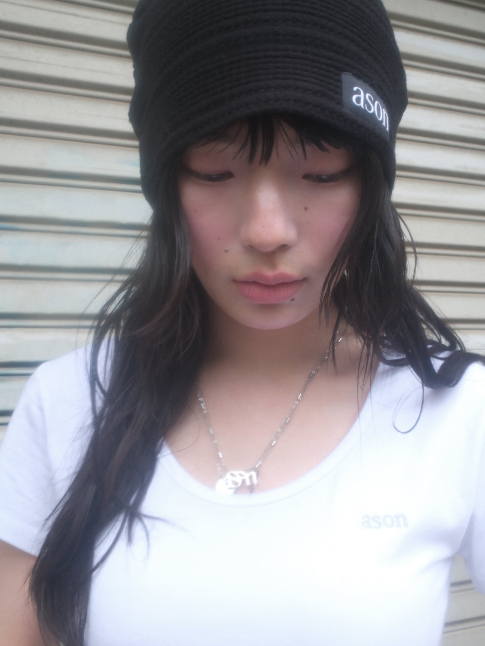 ASON PLAIN SLIM TEE WHITE