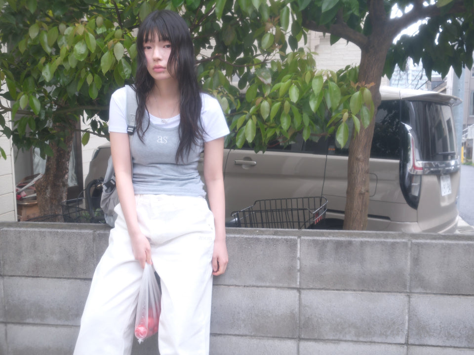ASON PLAIN SLIM TEE WHITE