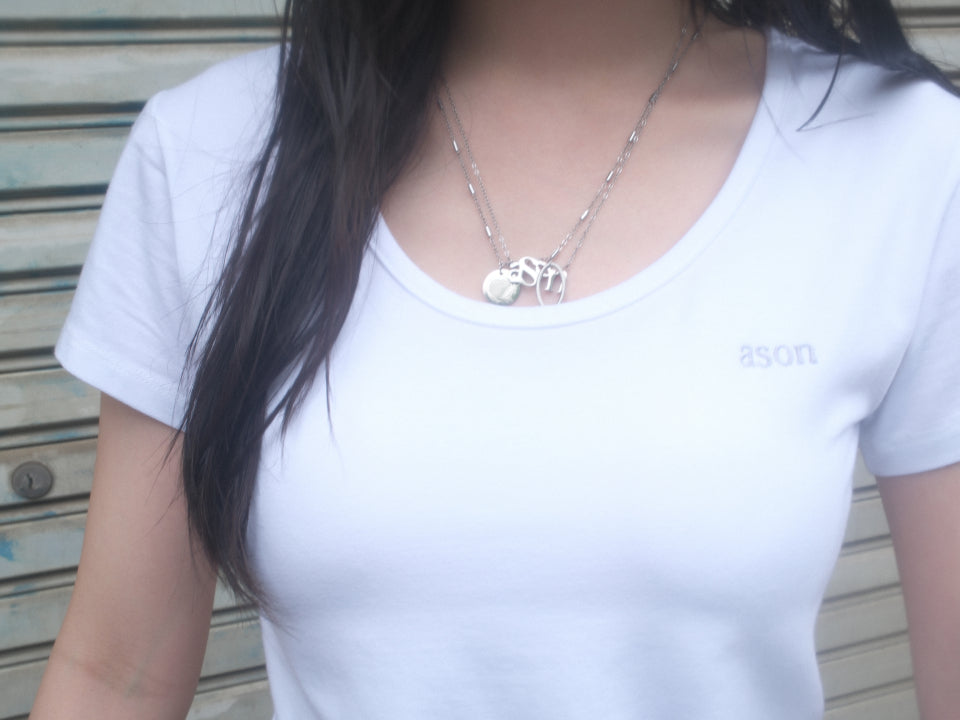 ASON PLAIN SLIM TEE WHITE
