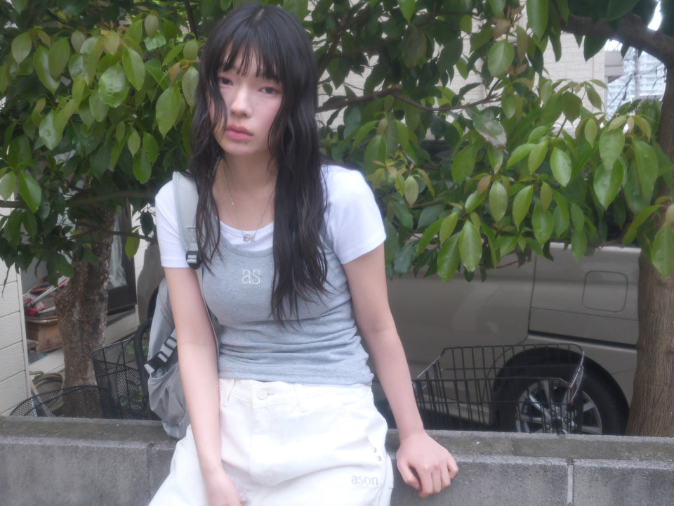 ASON PLAIN SLIM TEE WHITE
