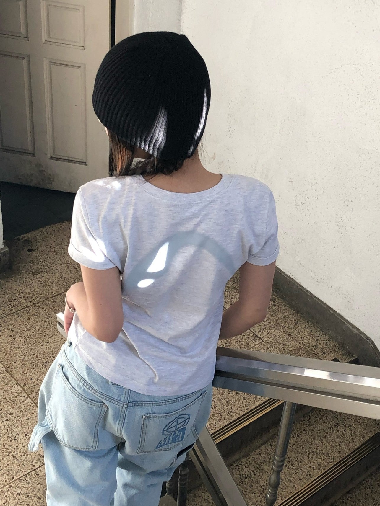ZRS SPRAY LOGO TEE - 2 COLORS - WHITE MELANGE