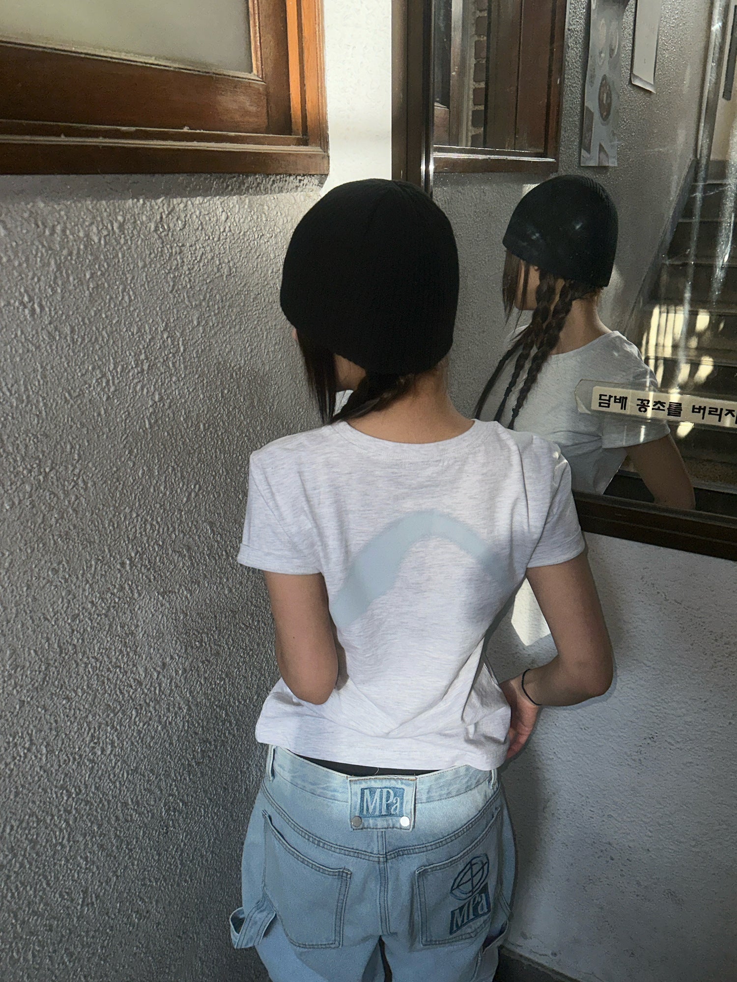 ZRS SPRAY LOGO TEE - 2 COLORS - WHITE MELANGE