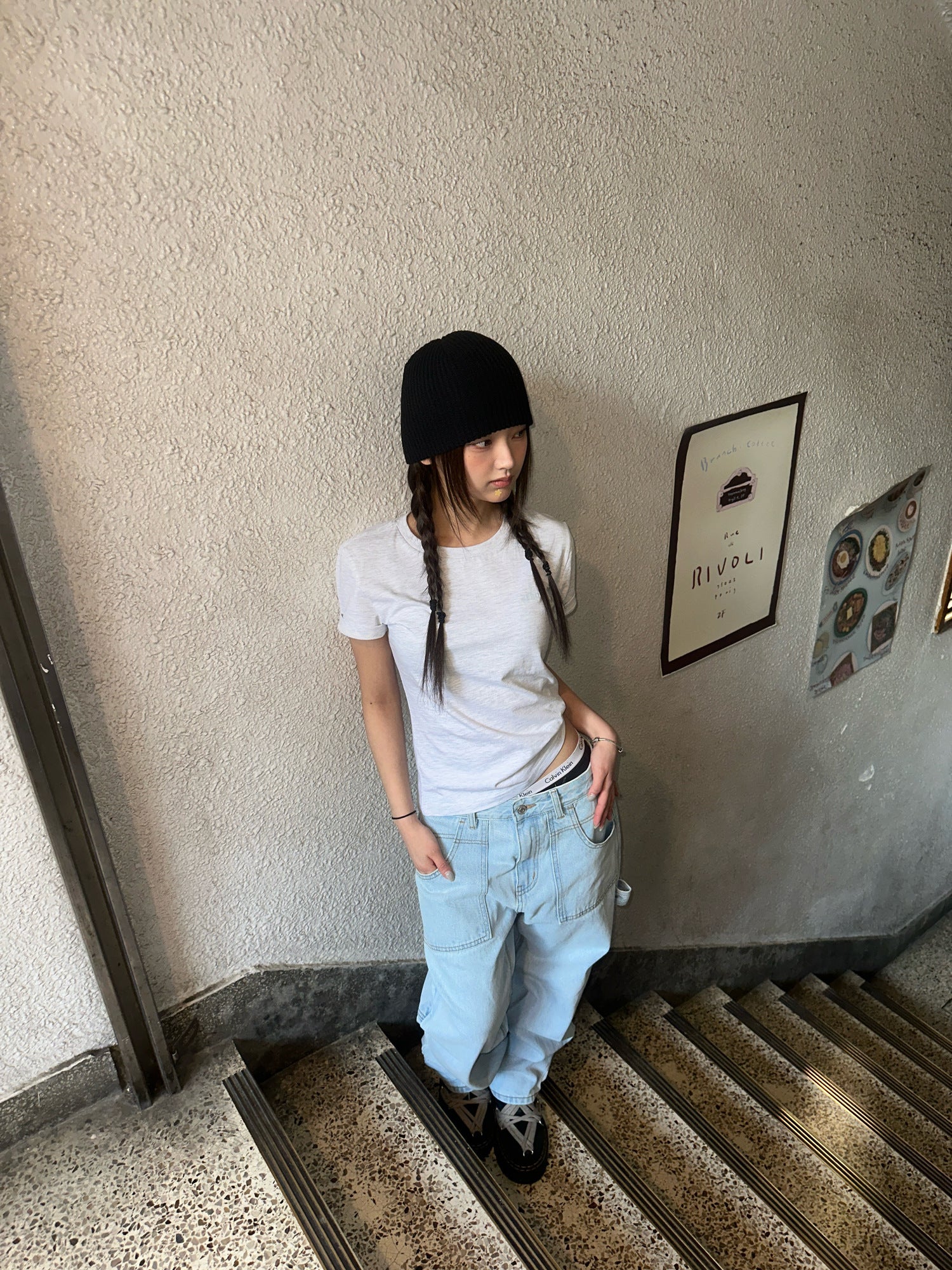 ZRS SPRAY LOGO TEE - 2 COLORS - WHITE MELANGE